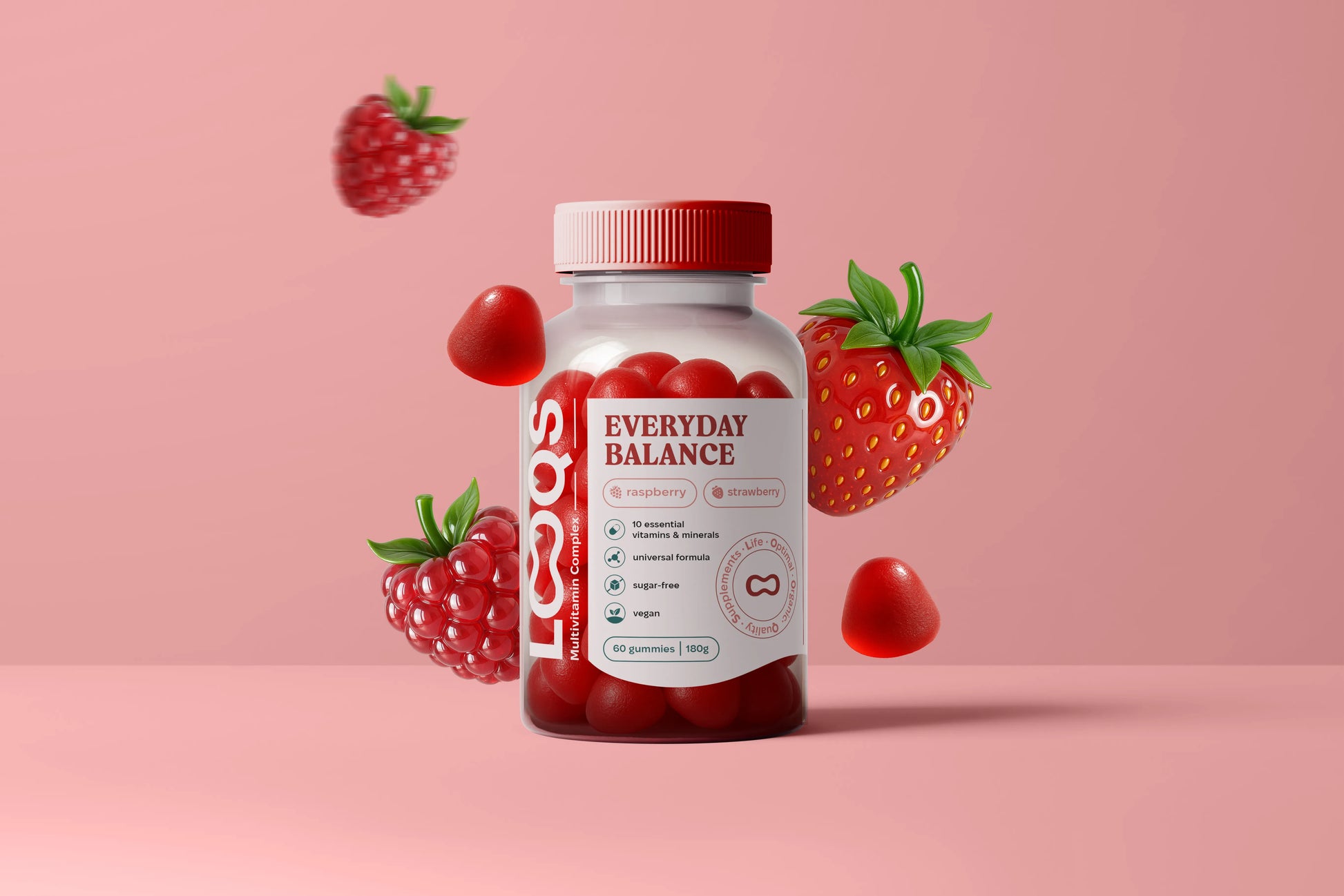 Hair skin and nails gummies Looqs Everyday Balance