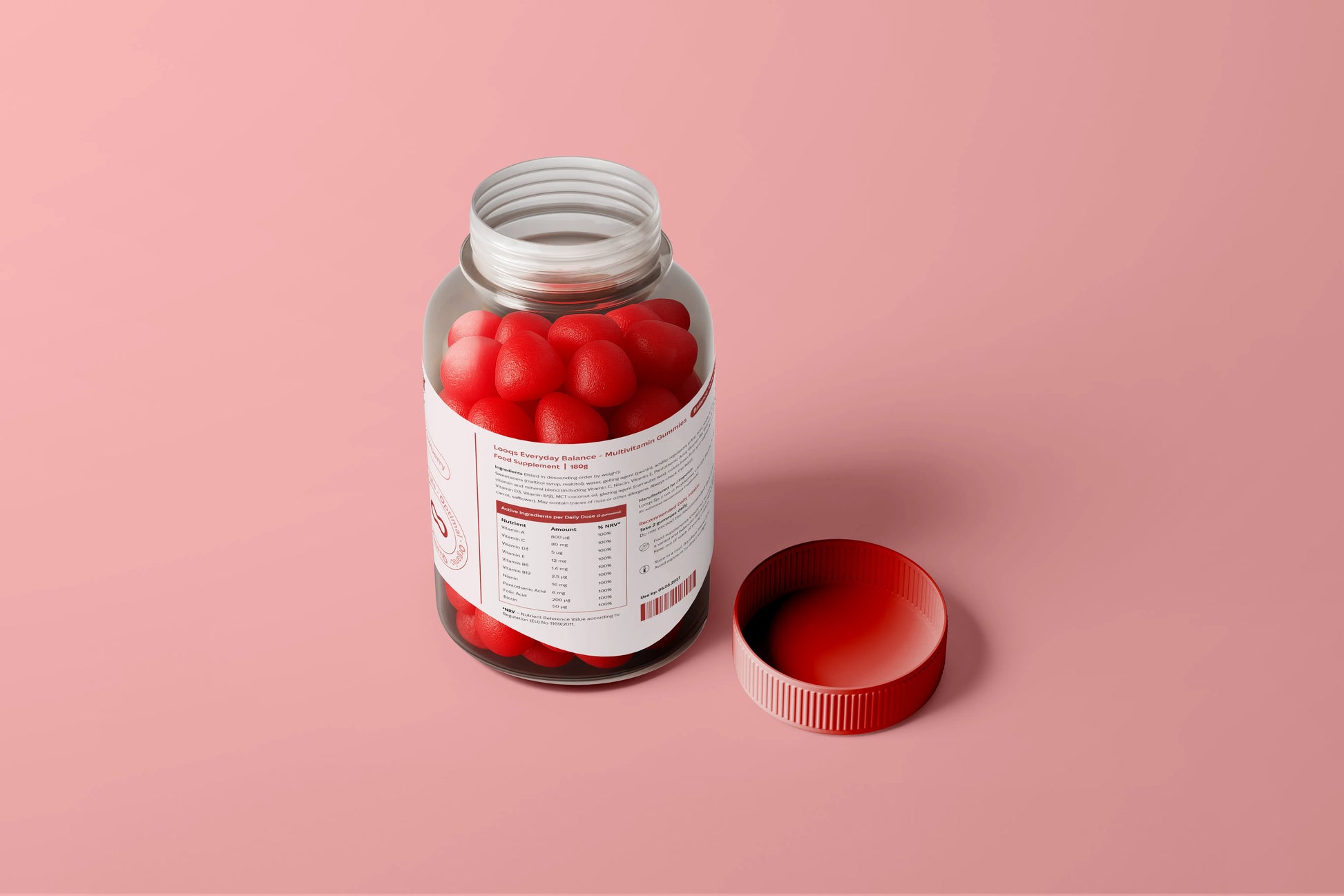 Hair nail and skin gummies daily multivitamin